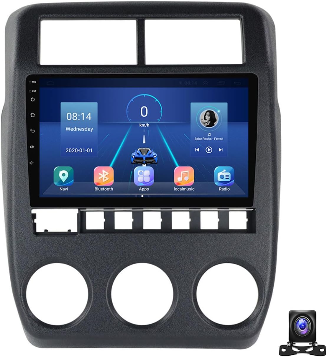 Double Din Car Stereo Bluetooth MP5 Player with Carplay/Android Auto, 9 Inch Touchscreen Radio Receiver with 720P AHD Backup Camera, for Lada NIVA 2022 Support 4G/SWC/DSP,M150s