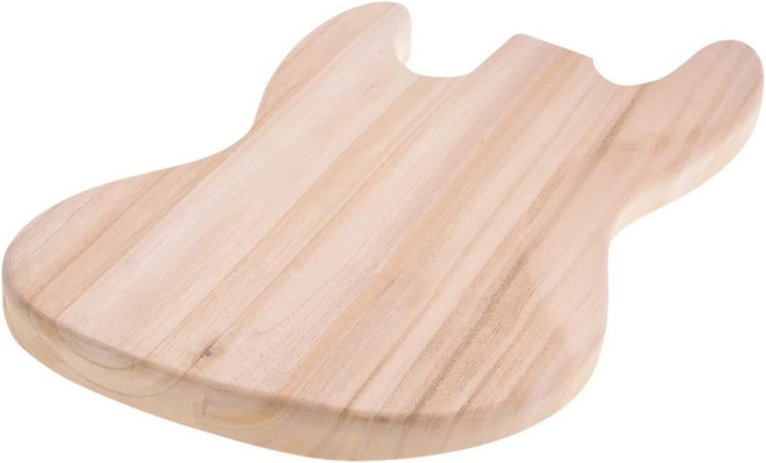 FLFL Unfinished Electric Bass Guitar Body, Bass Sycamore Wood Made Body for Guitar Lovers Unfinished Guitar Kit