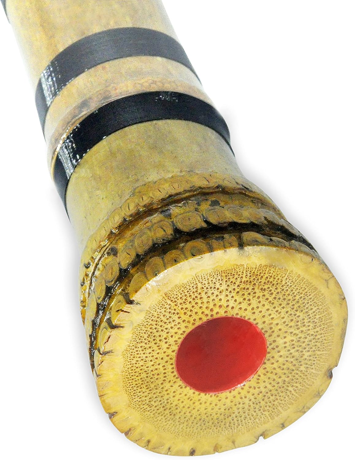 Japanese Zen Shakuhachi Pentatonic end-blown flute with natura bell root. KINKO-ryu 1.8 feet .professional quality, play all ocataves. Good for seasoned flautist, good for any level player.