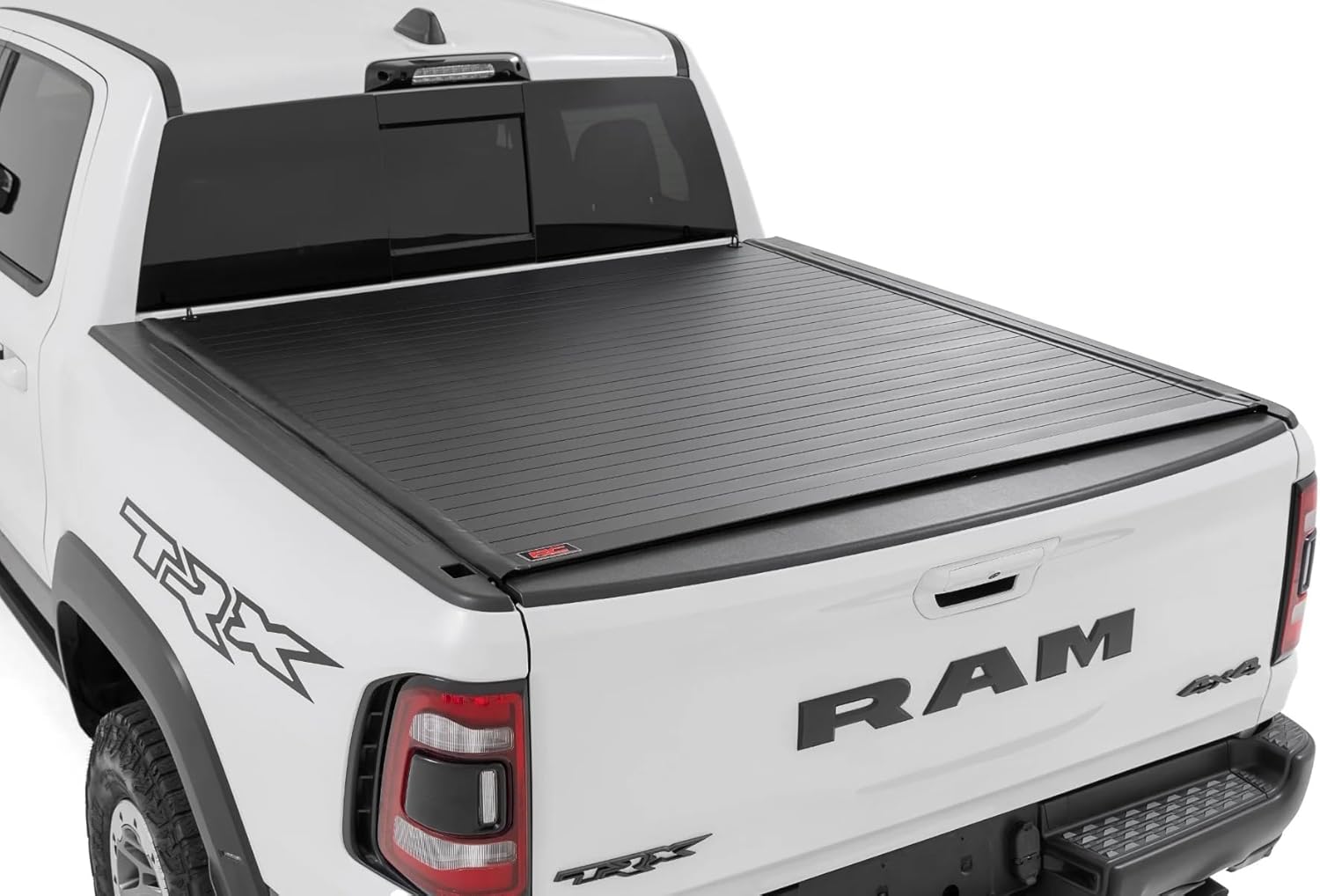 Rough Country Hard Roll-Up Tonneau Cover for Ram 1500 (2019-2026) & TRX (2021-2024) - Aluminum Truck Bed Cover, Fits 5'7 Bed