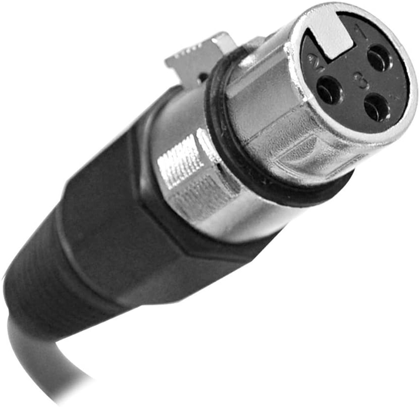 SEISMIC AUDIO - SAXLX-10 - 8 Pack of 10' Black XLR Male to XLR Female Patch Cables - Balanced - 10 Foot Patch Cords