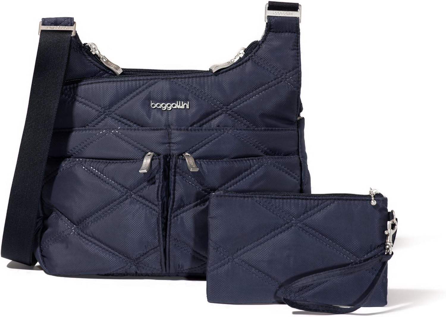 Baggallini Crossbody Travel Bag 11x8.5 Lightweight Water-resistant Nylon Handbag