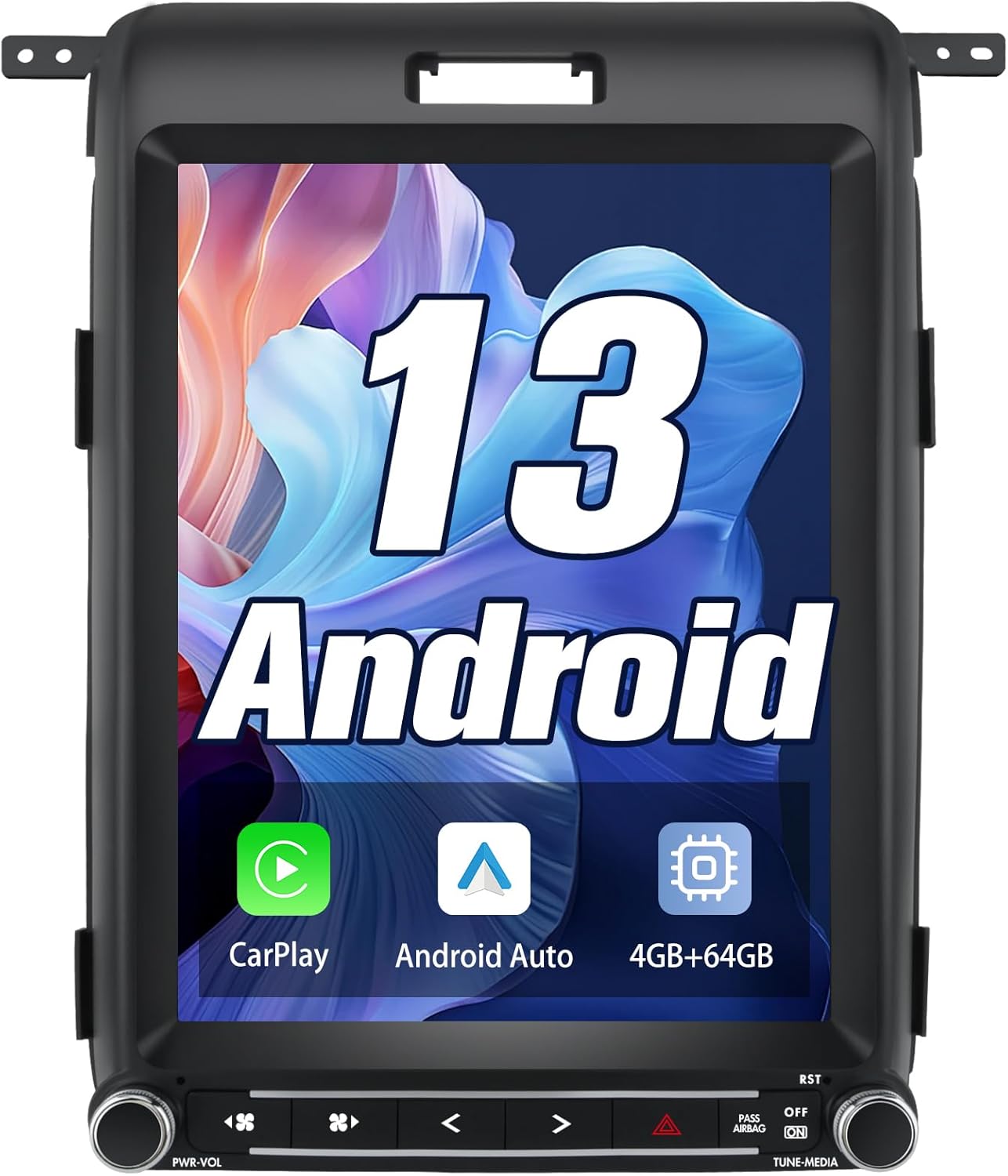 Car Stereo for Ford F150 Radio Upgrade,Fit 2013 2014,12.1inch Touch Screen, Support Carplay and Android Auto, 4GB RAM+64GB ROM