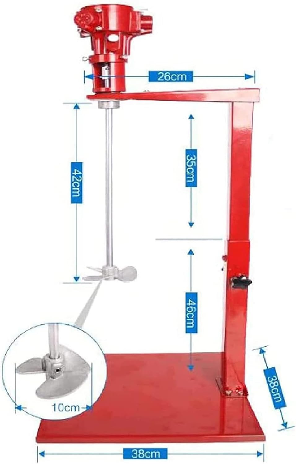 Automatic Lifting Paint Stirring Machine, Desktop Vertical Air Mixer 5 Gal/20L for Paint Mixing, Dye Mixing, Hydrosol Mixing, Home Industry