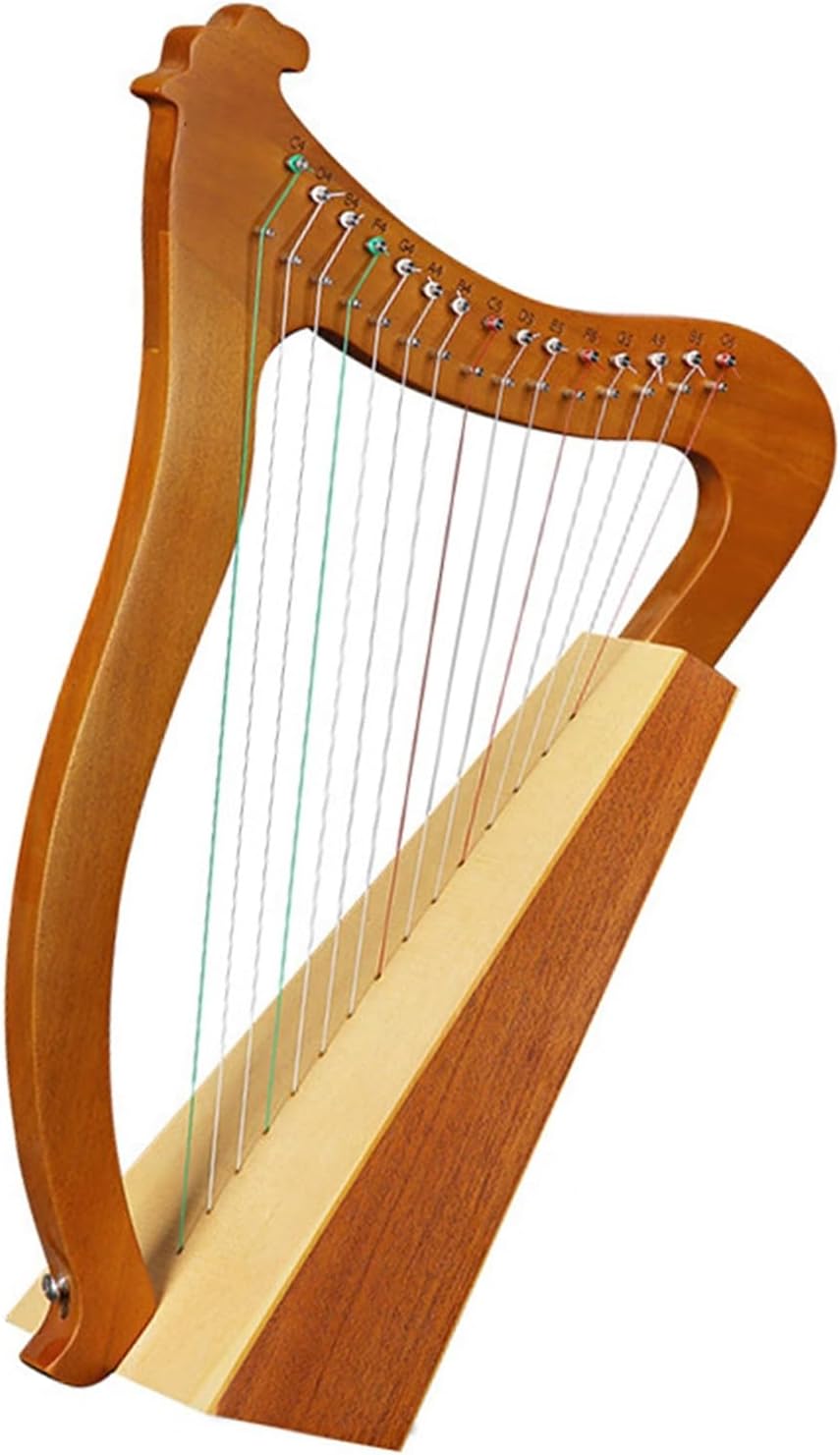 Lyre Harp Set Harp Beginners Easy To Learn 15-tone Solid Wood Color