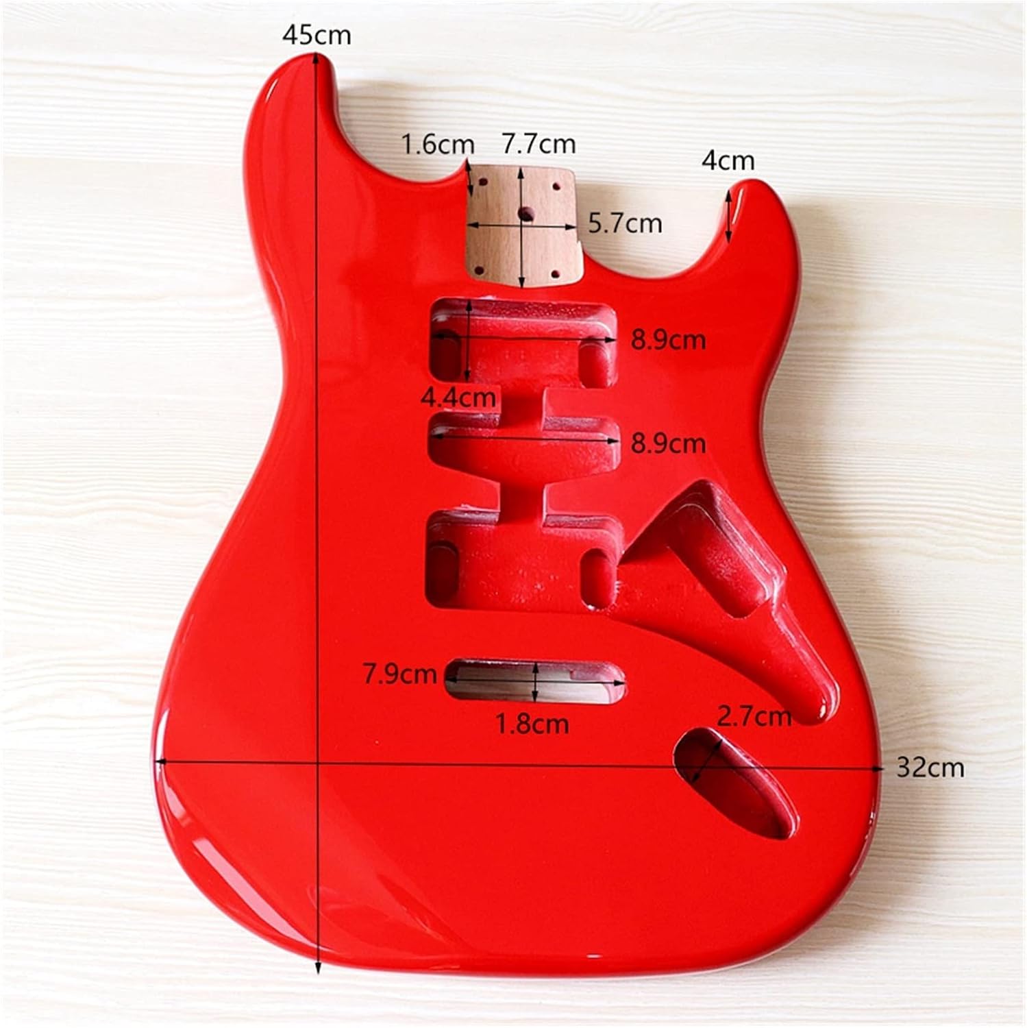 Poplar Wood Electric Guitar Body Guitar Accessories Good Guitar Barrel 5.7cm Pocket Width DIY Guitar Kit