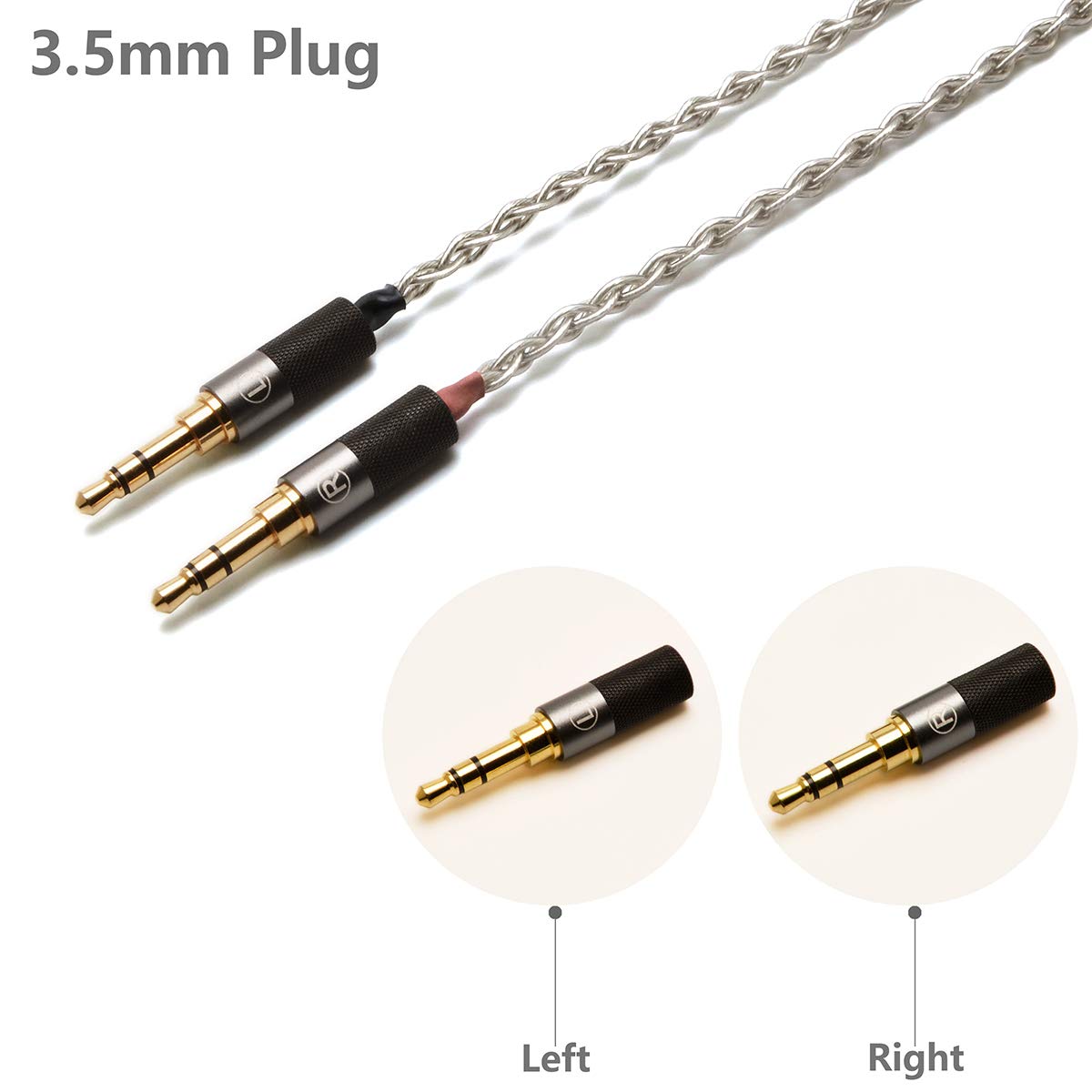 6N Single Crystal Silver Upgrade Cable 2.5mm/4.4mm Balanec Headphone Upgrade Cables for Beyerdynamic T1 2nd T5P 2nd T5P 3nd Final d8000Pro Denon AH-D5200 AH-D7200 AH-D9200 (4Pin XLR Plug)