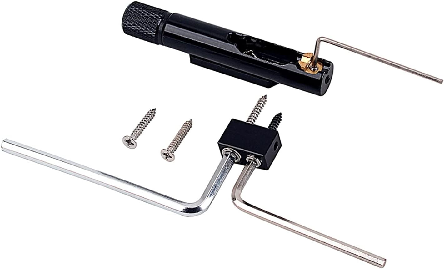 Single Headless Guitar Bass Bridge Fanned Fret -Single Fixed Brass Fan Bridges for 4/5/ 6/7/8/9 String Electric Bass Guitar Bridge System Set (Color : 5 Strings)