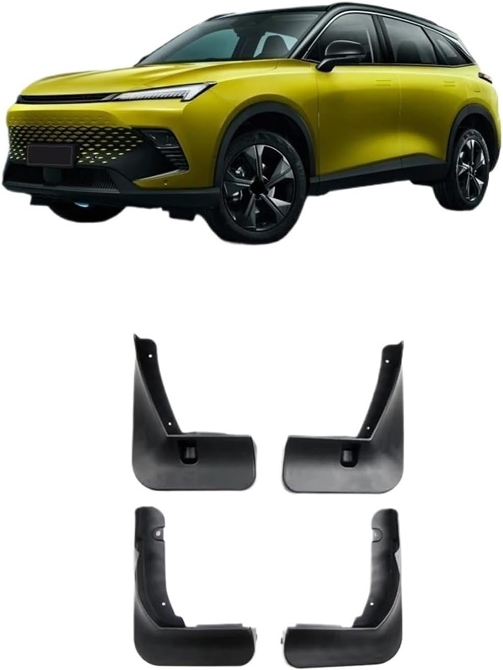 Car Mud Flaps Splash Guard Mudguards MudFlaps Front Rear Fender Accessories Compatible for BAIC Beijing X55 Plus 2023 2024 Car Styling ABS