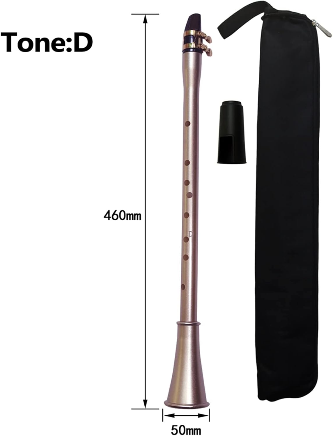 Pocket Saxophone ABS Sax Mini Portable Saxophone Little Saxophone with Carrying Bag Woodwind Instrument (Color : D Key)