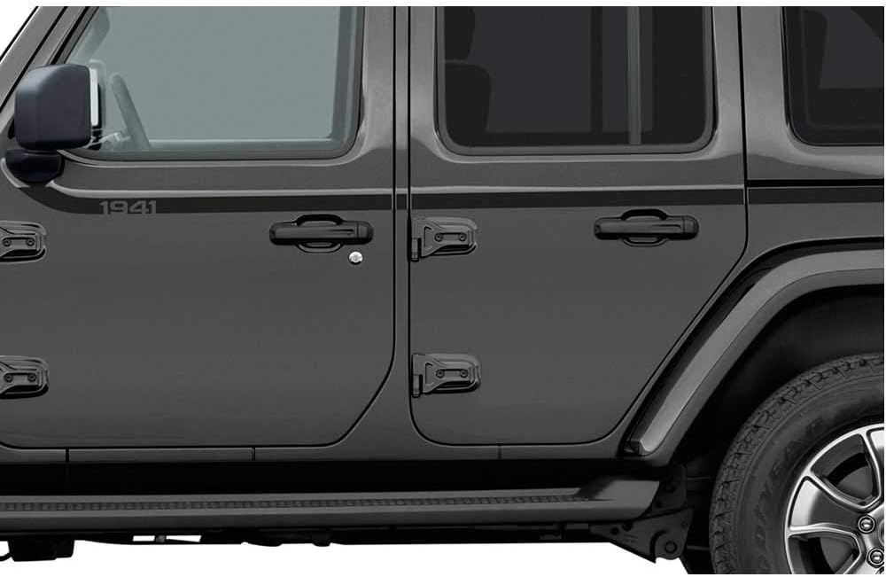 Mopar 82215731 Low Gloss Black 1941 Bodyside Graphic Jeep Wrangler