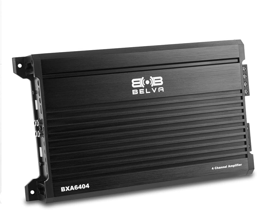 Belva BXA6404 640W Peak BX-Series 2-Ohm Stable Class-A/B 4-Channel Car Audio MOSFET Amplifier