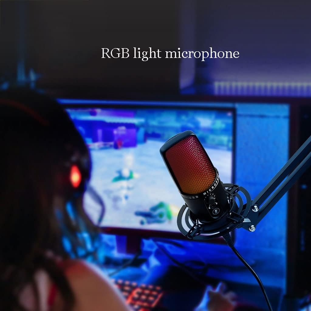 USB Condenser Gaming Microphone, Plug & Play, Precise Supercardioid Pickup Pattern, Professional Recording Quality