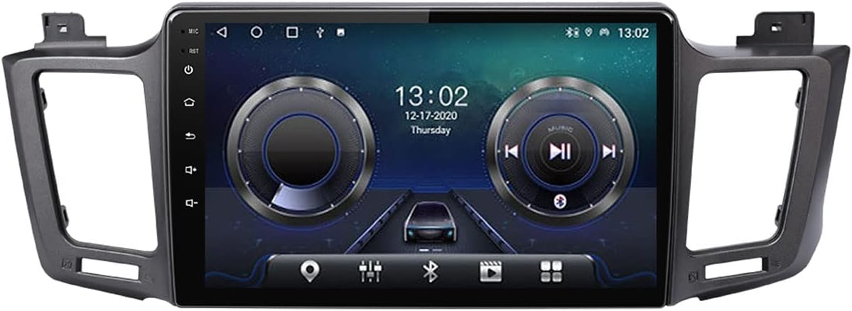 2 Din Car Stereo Carplay Android Auto 10'' Car Radio Receiver MP5 Player for Toyota RAV4 2012-2018 with Bluetooth Backup Camera FM Mirror Link SWC Touchscreen Car Radio