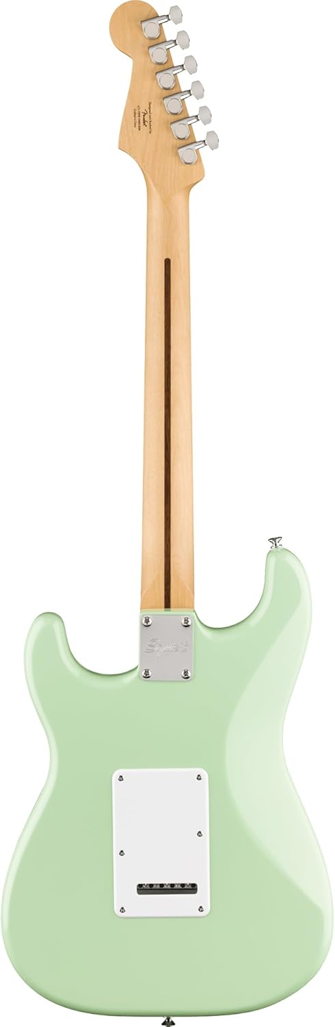 Fender Squier Sonic Stratocaster Pack - Surf Green Bundle with Frontman 10G Amp, Gig Bag, Instrument Cable, Strap, Picks, and 3-Month Fender Play