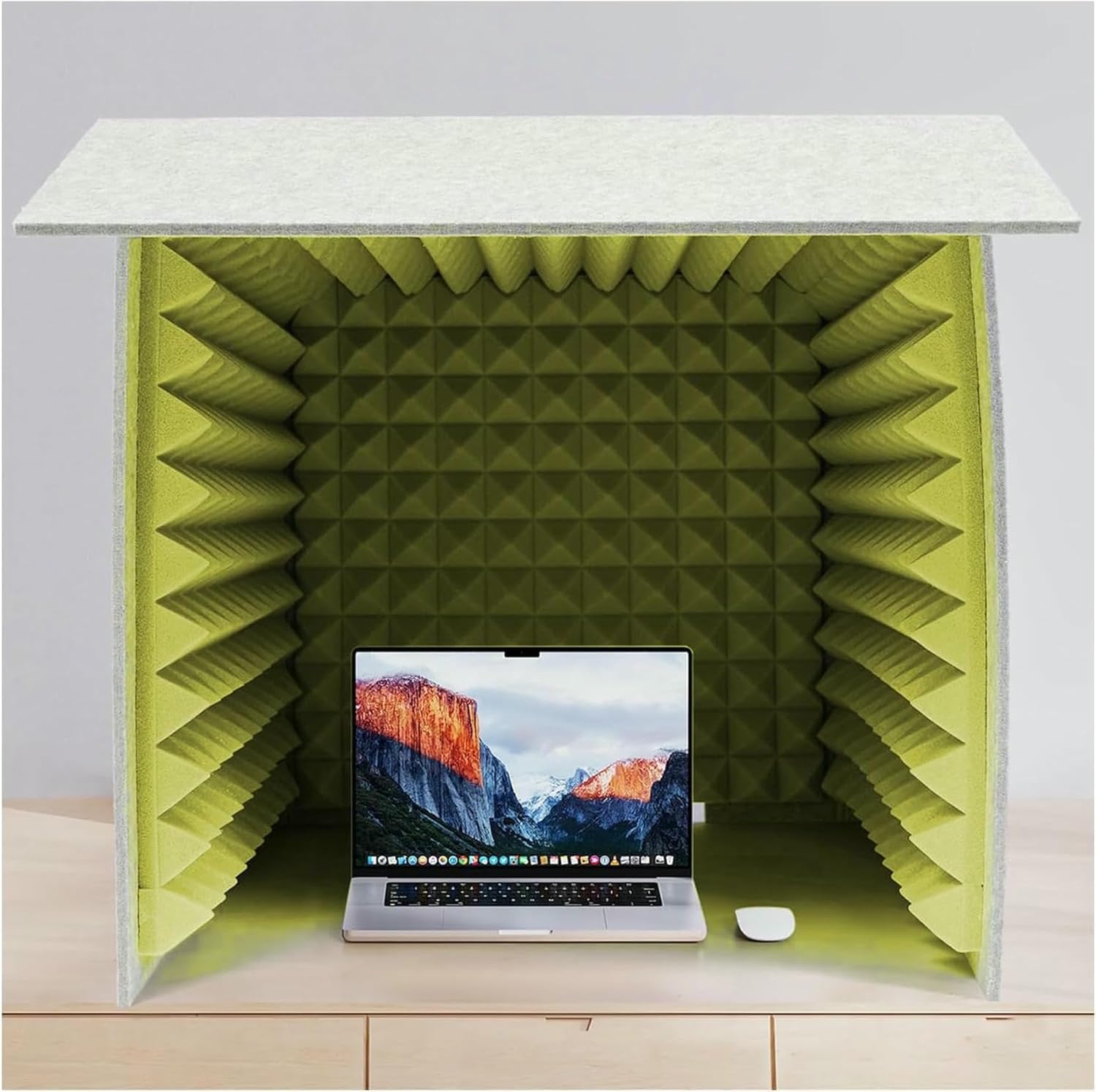 Foldable Desktop Isolation Booth, Small Music Recording Studio, Square Soundproof Shield, Studio Sound Recording for Music Podcasting Use