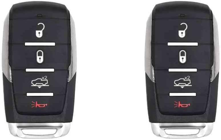 Replacement Smart Key Fob for RAM 1500 TRX 2021 FCC OHT-4882056 OHT4882056 Part Number 68584152 68584152AA Pack of 2