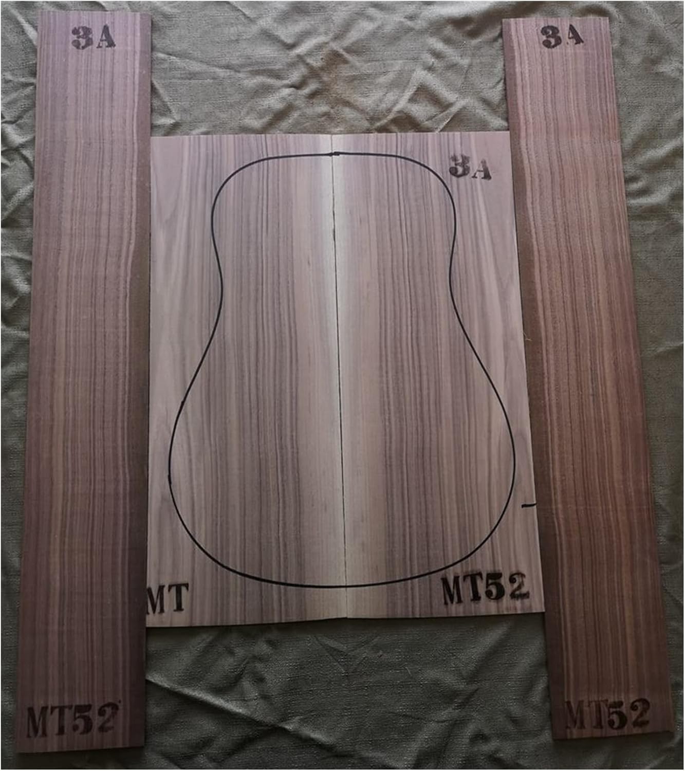 1 Set Guitar Back and Side Kit 41inch Guitar Panel Guitarra Making Material DIY Guitar Kit (Color : 15)