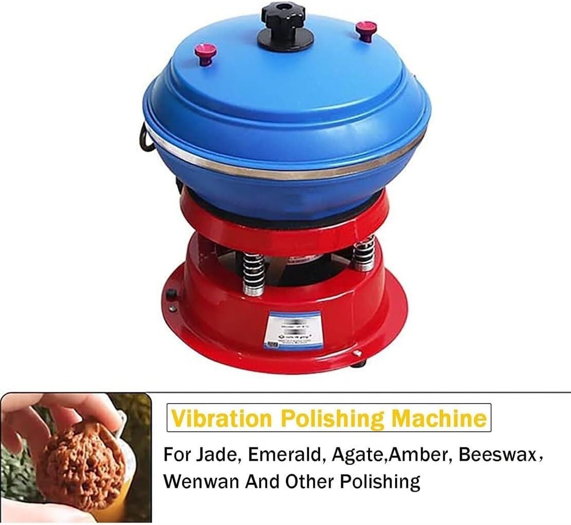 Vibrating Polishing Drum, Sleeve Polisher Jewellery Polishing Machine and Finisher Machine For Metal Parts Gemstones Jade Car Accessories Jewellery