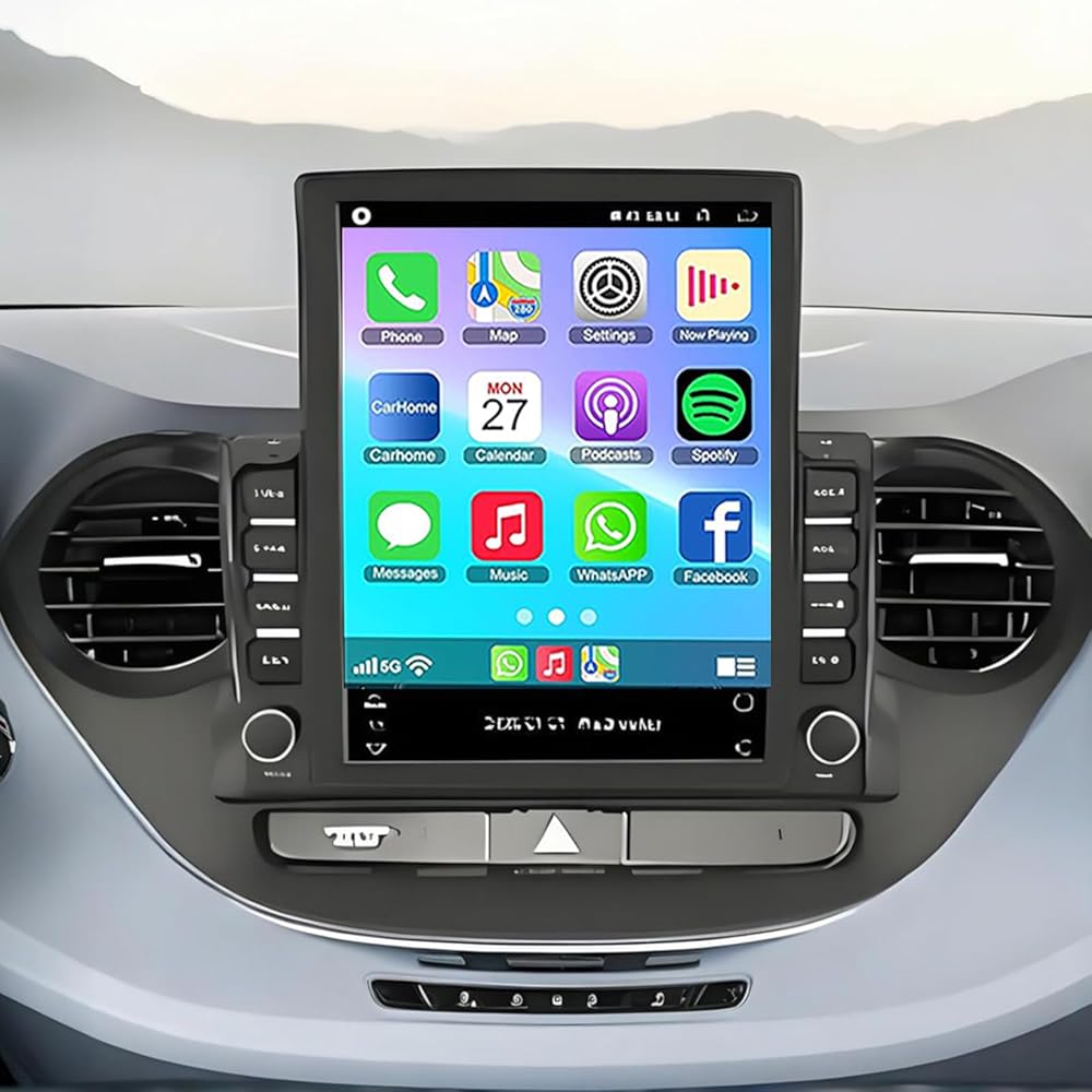 Android 14 Car Stereo Radio for Hyun-dai Grand I10 2014-2019,9.7'' Carplay Stereo Screen with Wireless Carplay Android Auto,4+64GB Wireless Carplay Radio Support GPS Bluetooth Backup Camera