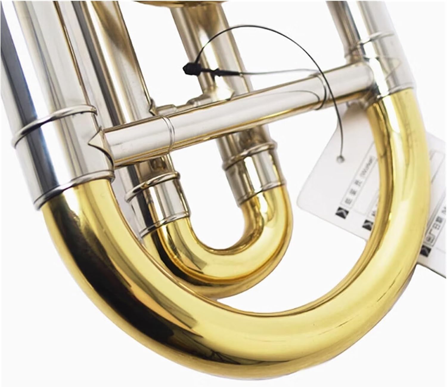 Adult Trombone Instrument Transposing Trombone In B Flat To F Key White Copper Bowstring