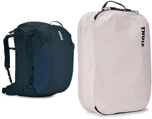 Thule Landmark 60L Women's Backpack with Clean/Dirty Packing Cube Travel Bundle
