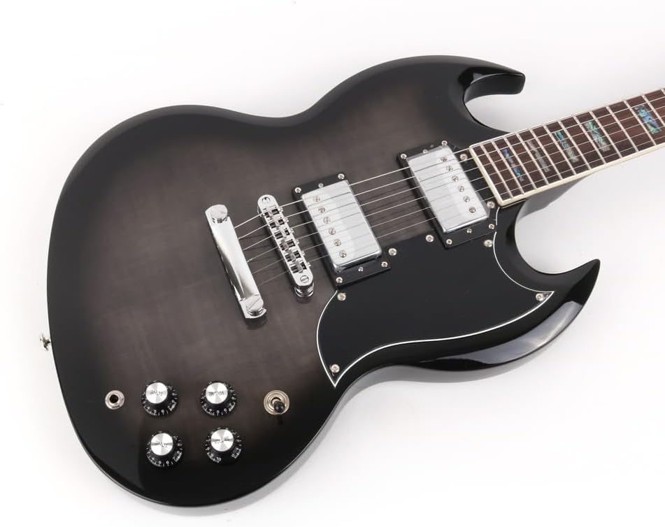 Fojill FSG-60 Electric Guitar Canadian Maple Neck Rosewood Fretboard Mahogany Body Stainless Frets(FSG-60BKR)