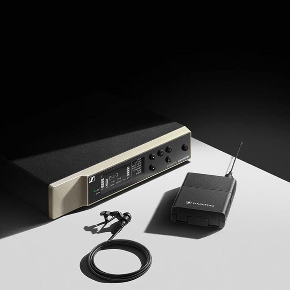 Sennheiser EW-D ME2 Set Digital Wireless Omni Lavalier Microphone System (R4-9: 552 to 607 MHz) Bundle with Rapid Charger and Wireless System Bag