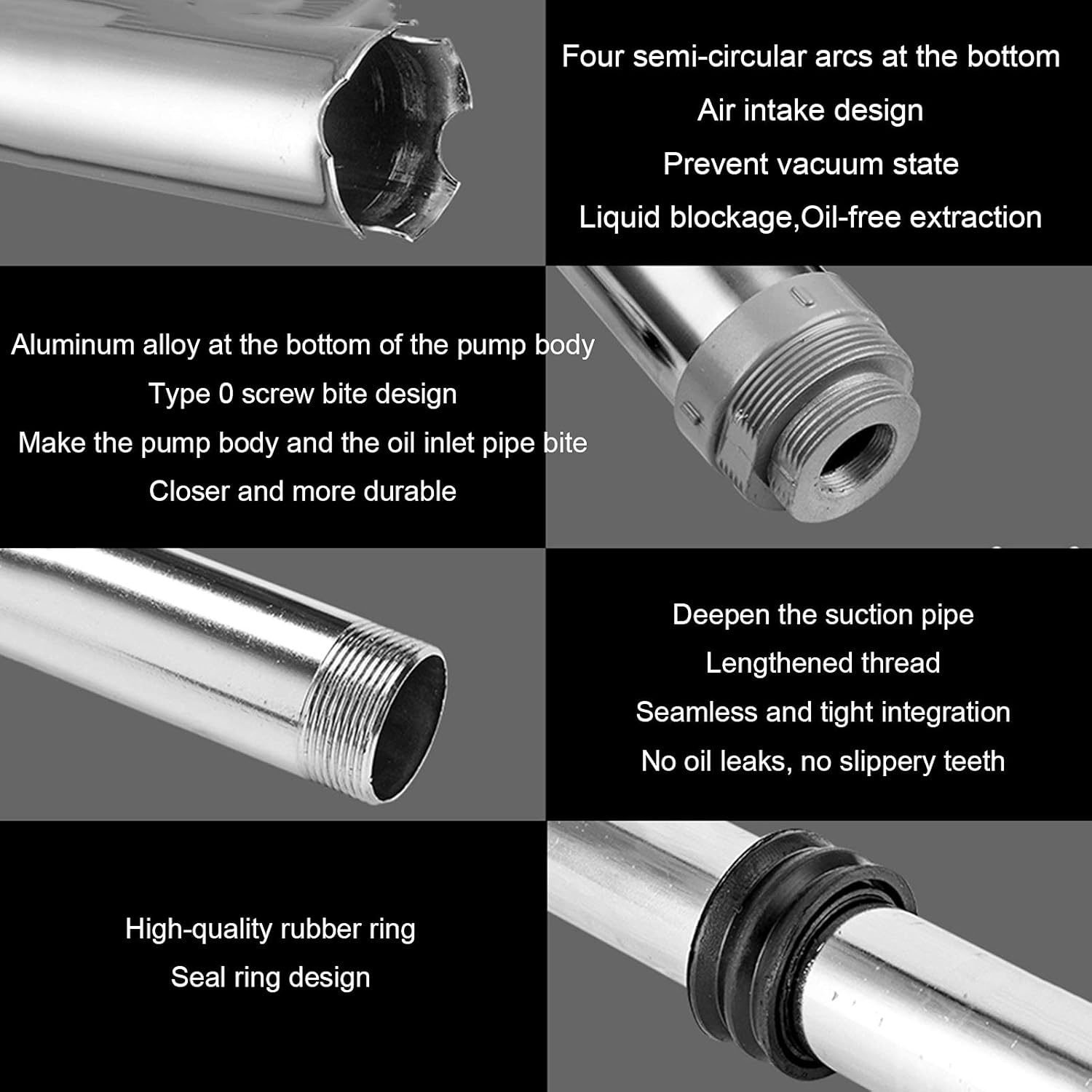 Hand Tool Heavy-Duty Lever Pump Fuel delivery Pump, Aluminum Alloy Barrel Type Retractable Fuel Drum Pump, Used for Sending, Diesel, lubricating Oil and Other Barrel Pump Tools