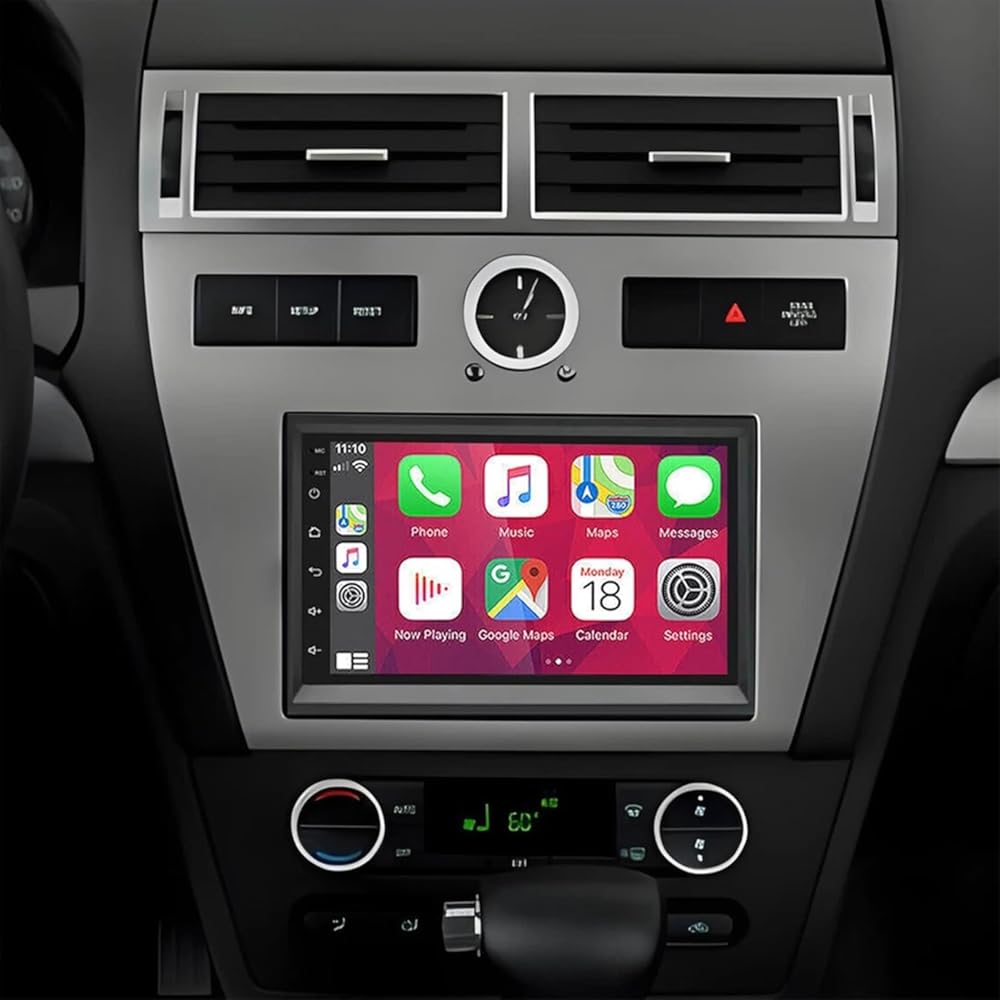 PHEZEN 7 inch Touchscreen Car Stereo Fit for Mercury Milan 2006 2007 2008 2009, Android 13 Double Din Car Radio with Carplay & Android Auto in-Dash Navigation BT Mirror Link WiFi Backup Camera 2+32G