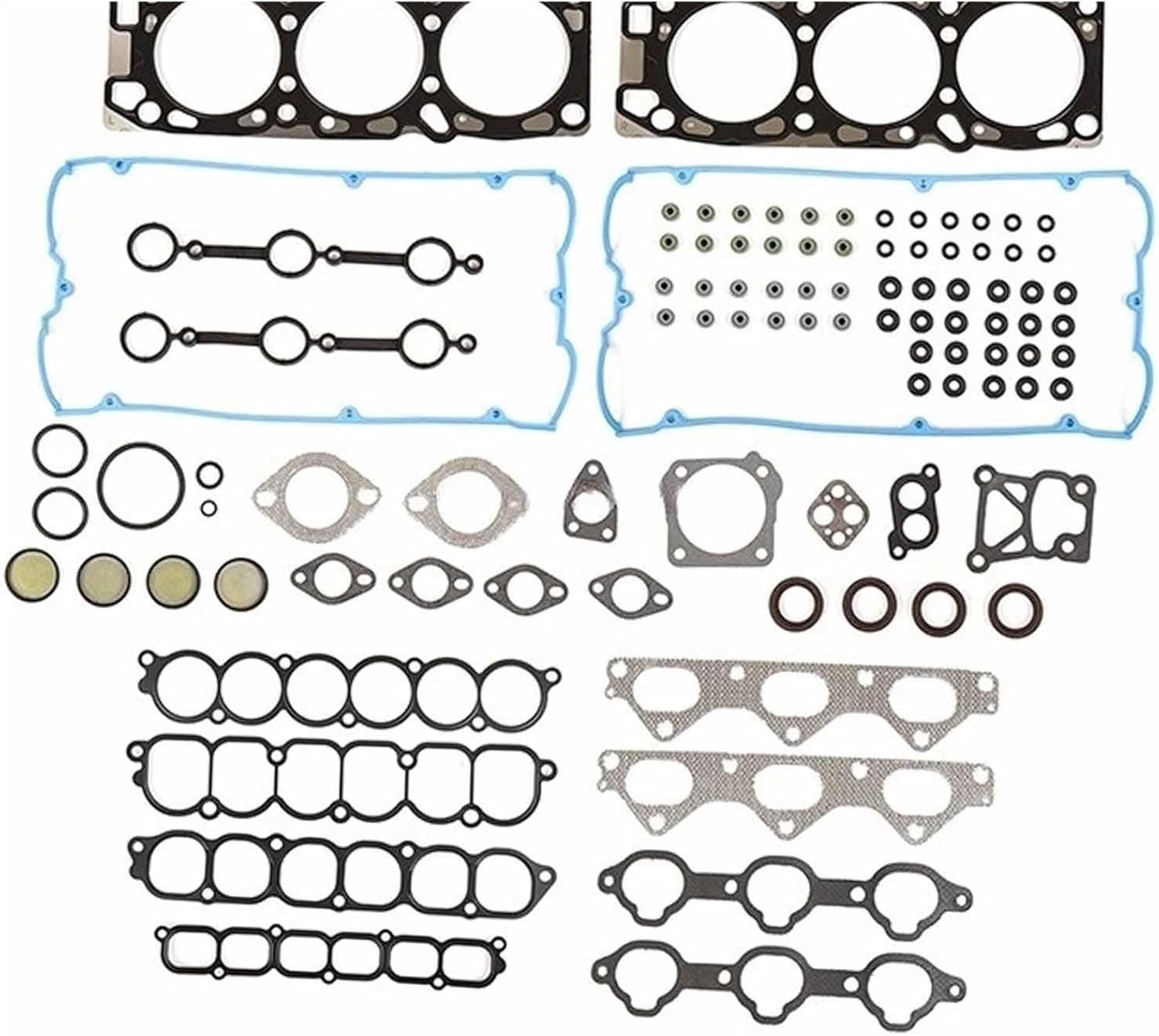 G6CU 3.5L HS26293PT-1 HS26293PT-2 Engine Overhaul Gasket Seals Kit 02-06 Compatible with Hyundai Santa Fe Compatible with Kia Amanti