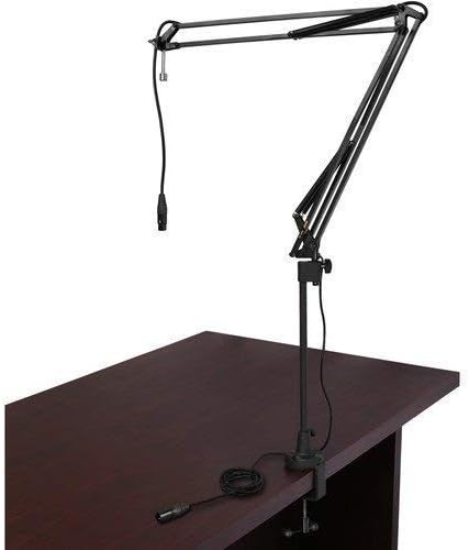 Electro-Voice RE27N/D Broadcast Announcer Microphone with Auray Microphone Suspension Shockmount and Auray Two-Section Broadcast Arm (Bundle)
