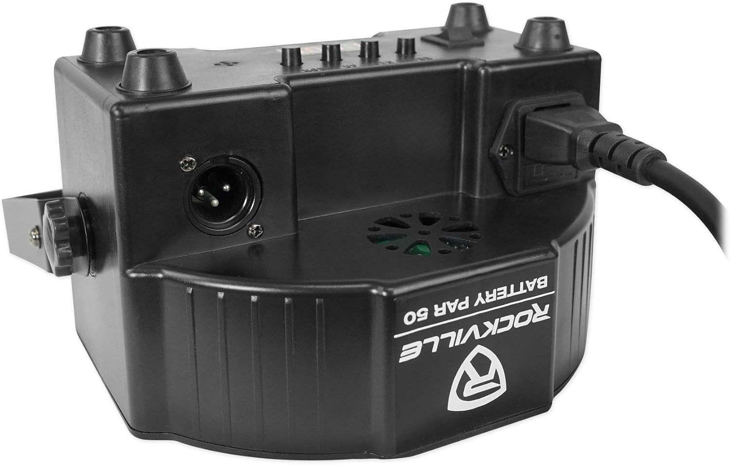 (8) Rockville Battery PAR 50 Rechargeable DJ DMX Wash Up-Lights+Remote+Backpack