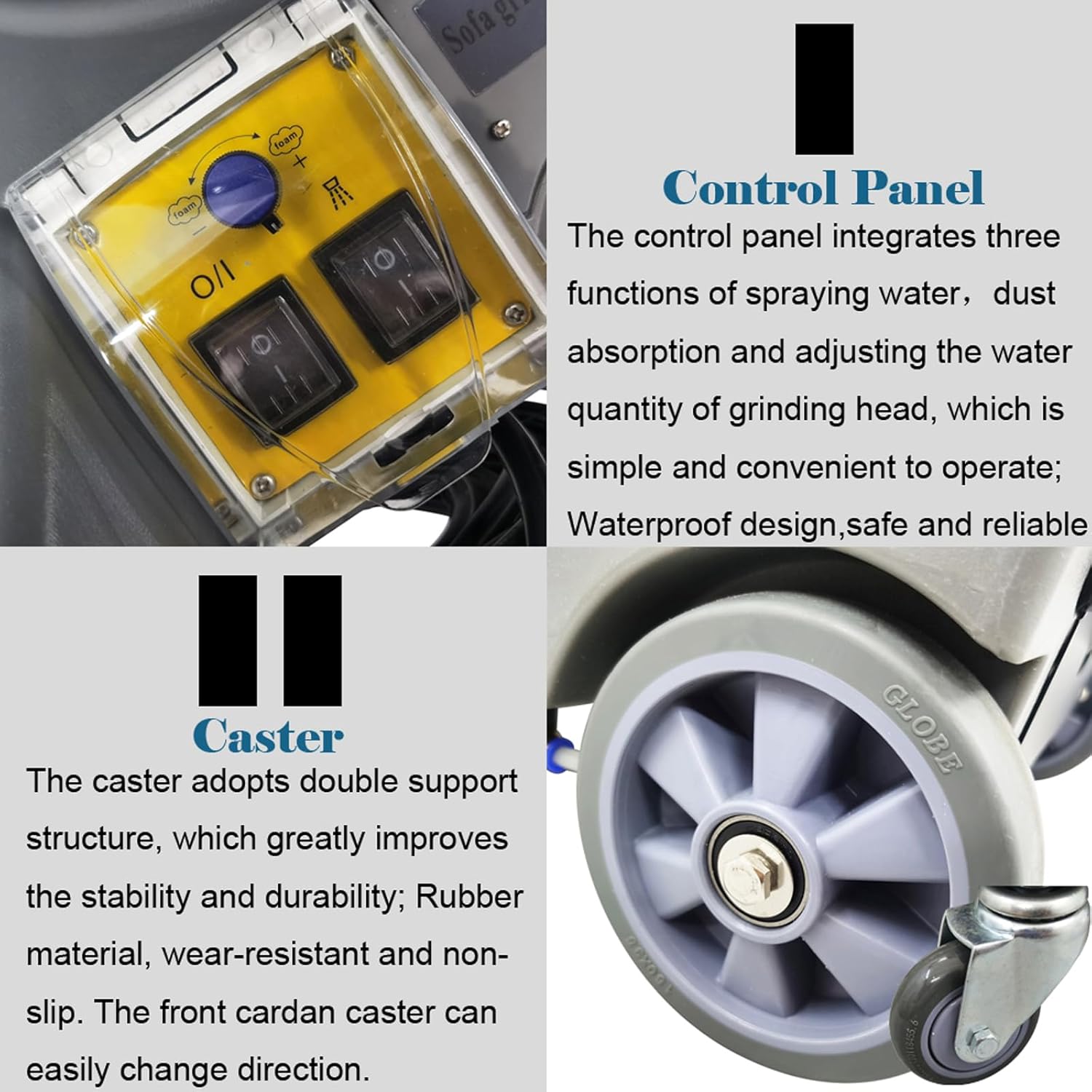 INTSUPERMAI Commercial Carpet Cleaner Carpet Extractor Machine 30L Upright Carpet Cleaner 3 in 1 Portable Carpet Cleaner Sofa Cleaner with Sofa Sanding Function for Cleaning 110V