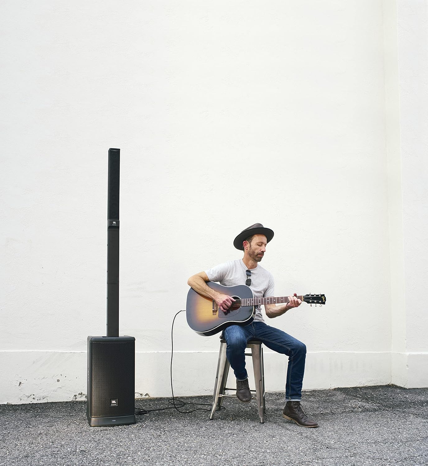 JBL Professional EON ONE Mk2 All in One Rechargeable Column Speaker Personal PA with Built in Mixer and DSP (Renewed)