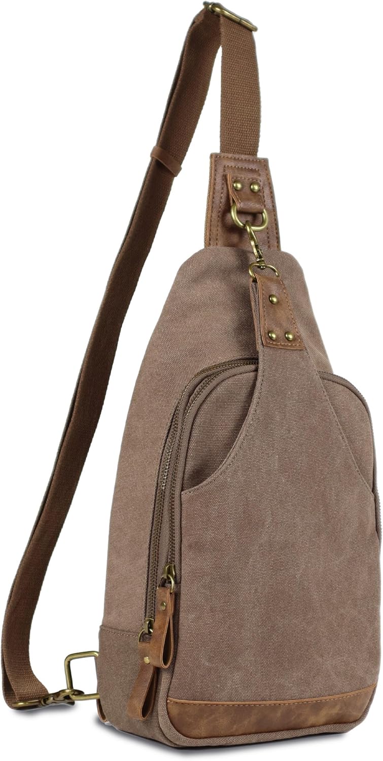 Glacier Canvas Concealed Carry Sling Bag Crossbody Backpack Purse for Men Women | Concealed Carry