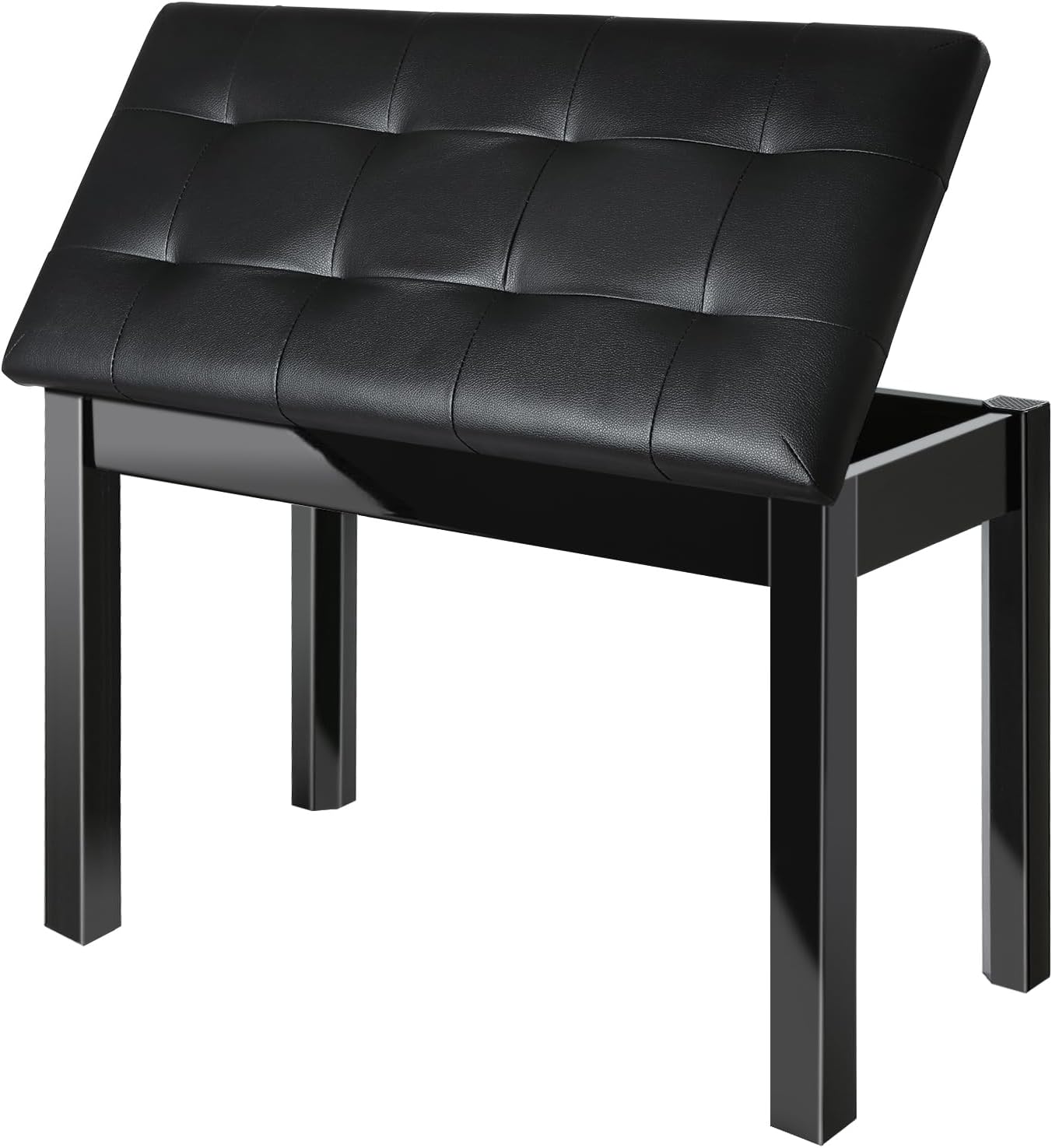 AODSK 88 Key Weighted Hammer Action Digital Piano with Full-Size Weighted Keys+AODSK Wooden Duet Piano Bench with Padded Cushion and Storage Compartment