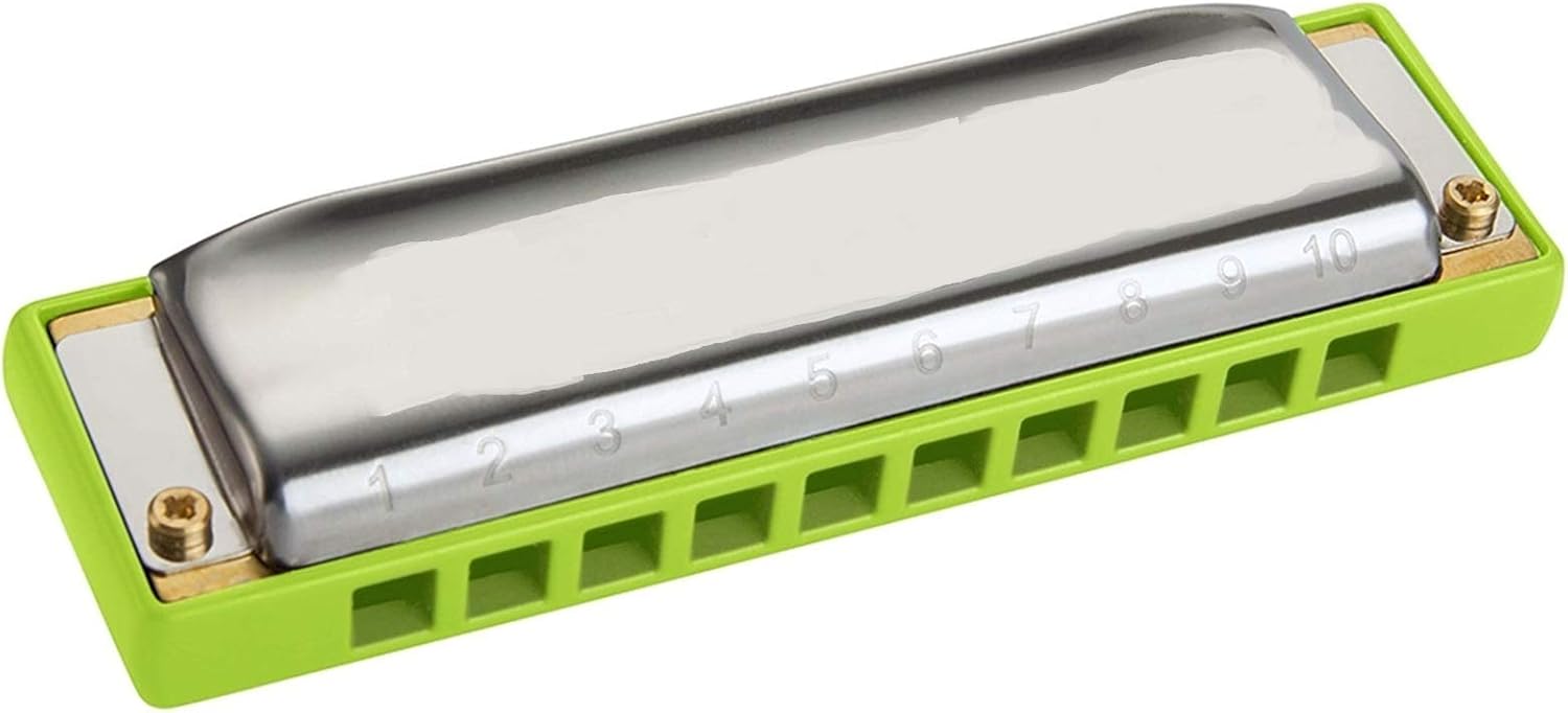 Harmonica Harmonica 10 Holes 20 Reeds Diatonic Harmonica Mouth Organ Instrumento Key C Musical Instruments Blues Harp(Rocket Key EB)