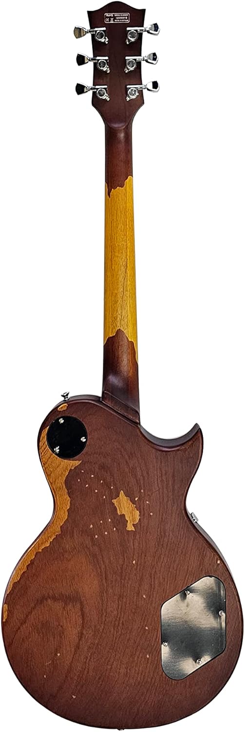 IYV ILS-300D LH, 6 String Les Paul Solid Body Electric guitar, Sunburst, Left hand