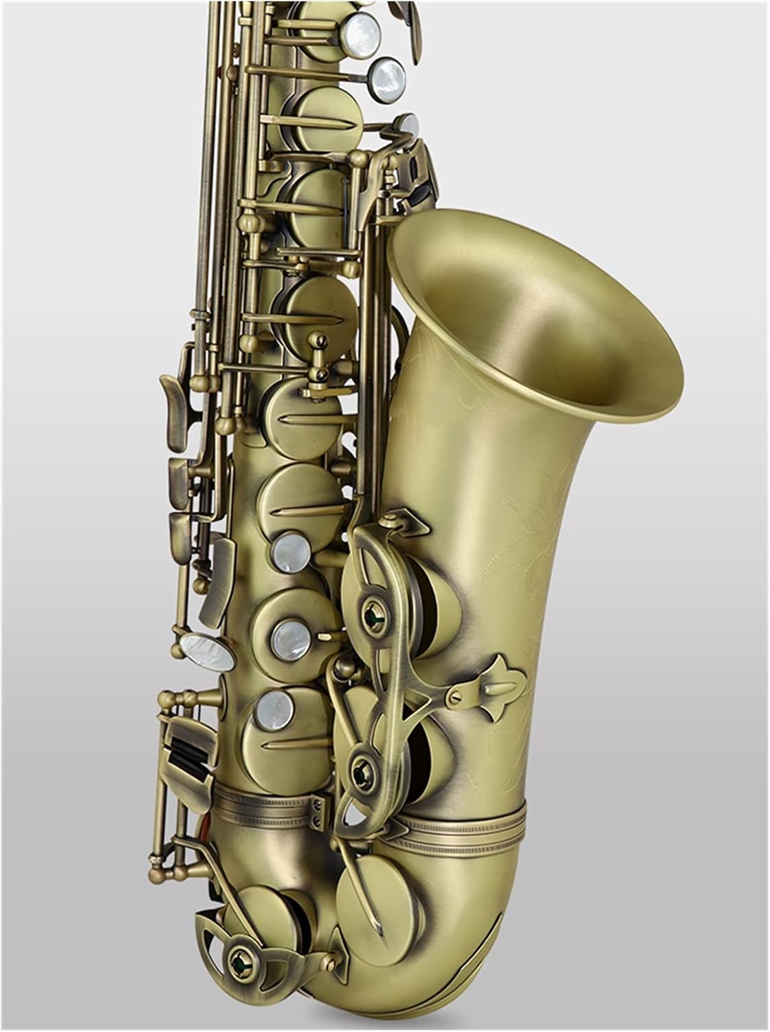 Sax Beginners Kit Antique Finish EB E Flat Alto Saxophone Sax Shell Key Carve Pattern Instrument with Case Other Aeccessaries Wind Instrument