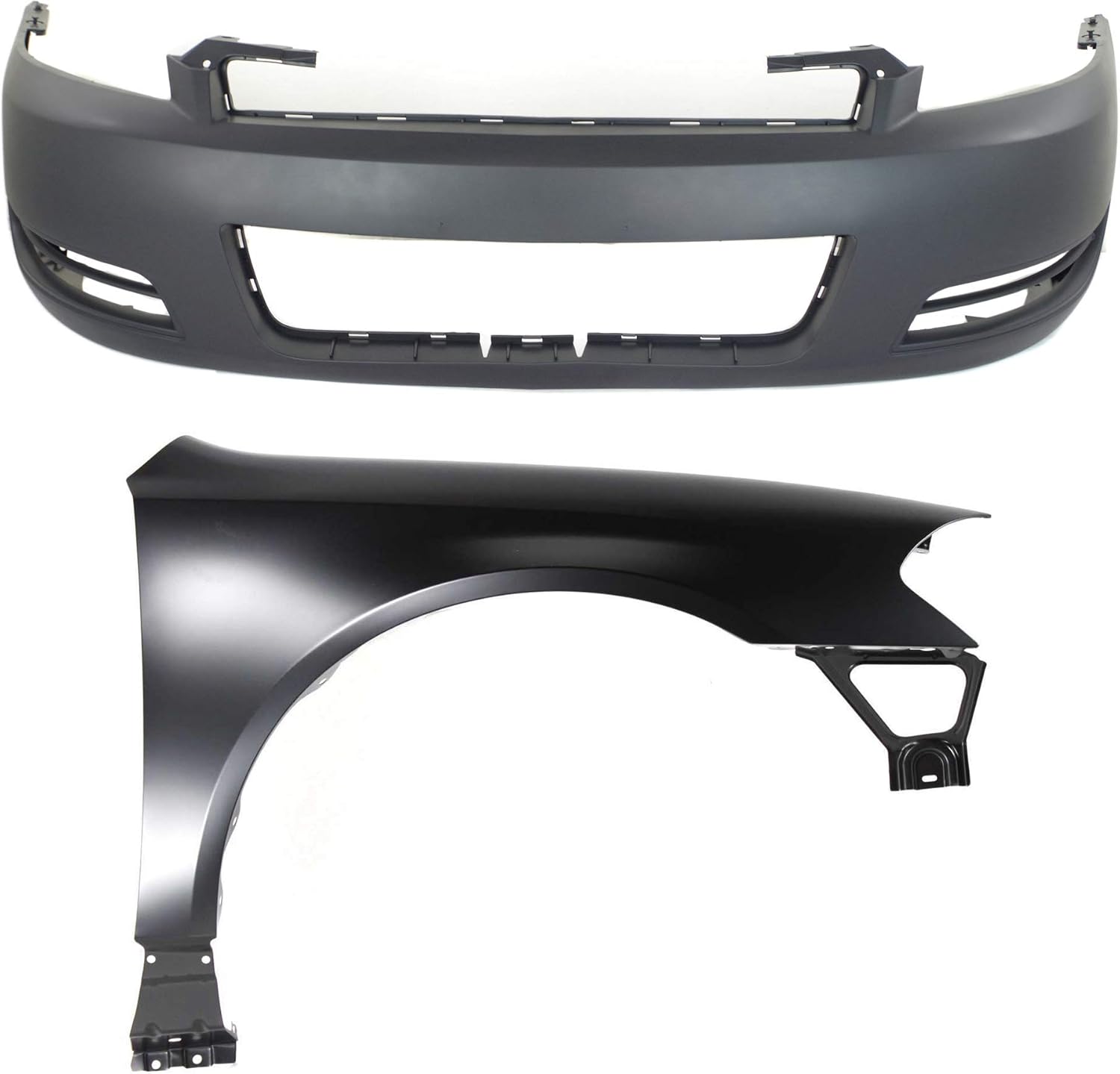 Garage-Pro Fender Kit For 2006-2013 Chevrolet Impala, Primed Bumper, Chevy Impala Car Accessories, Front Bumper Cover, For LS Model, Passenger Side