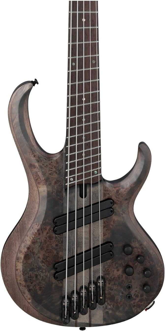 Ibanez Bass Workshop BTB805MS 5-string Bass Guitar - Transparent Grey Flat