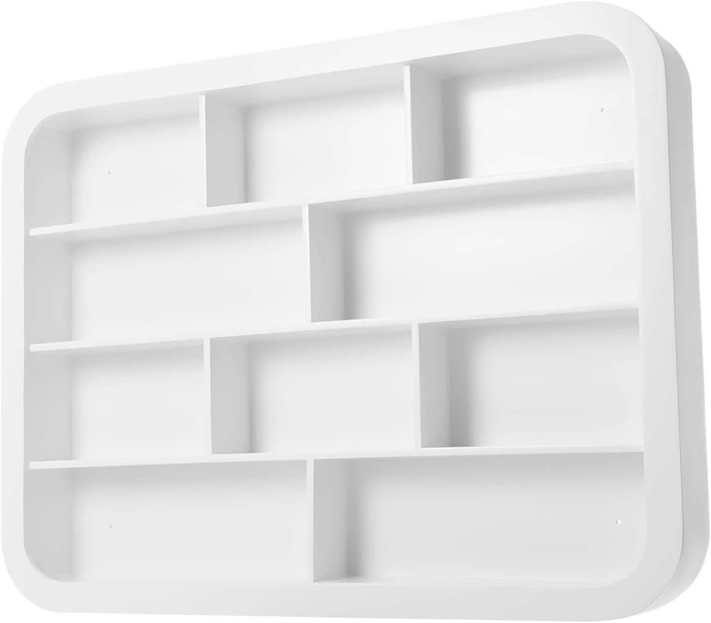 4-Tier Wall Mounted Nail Polish Display Shelf, Modern Floating Perfume Organizer Rack, Luxury Floating Essential Shelf for Salons Beauty Studios,1.2m/47.2in