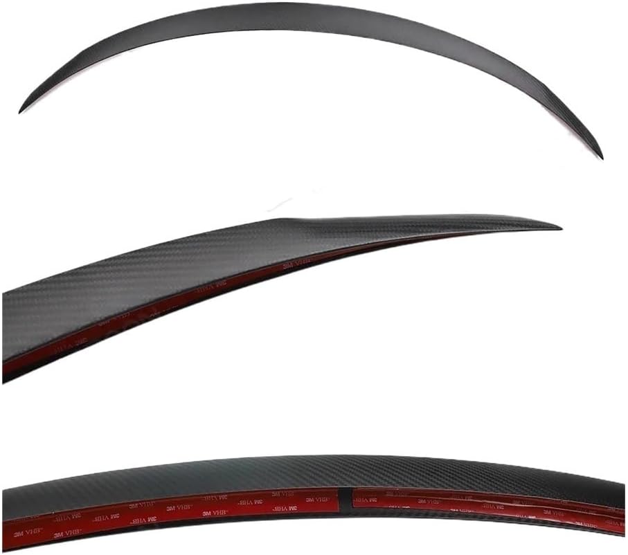 Rear Spolier Compatible with Tesla 2025 Model Y Juniper Carbon Fiber Spoiler - Performance Rear Wing Lip (3K Weave Dry Carbon) - OEM Style Aerodynamic Upgrade Automotive Exterior Accessories(Glos