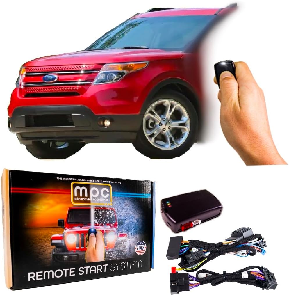MPC OEM Remote Activated Remote Start Compatible with 2011-2015 Ford Explorer Key-to-Start Use Your Factory Remotes to Start - Plug & Play - Firmware Preloaded