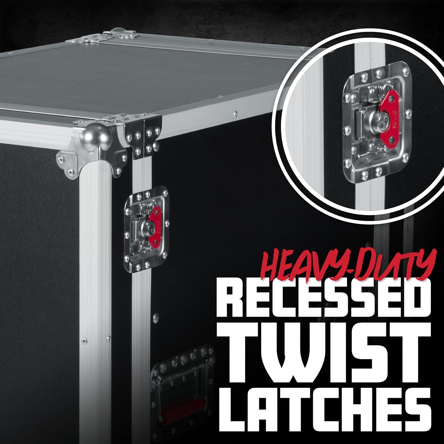 Gator Cases G-TOUR Deep Audio Road Rack with Heavy-Duty Casters and Tour Grade Hardware; 24