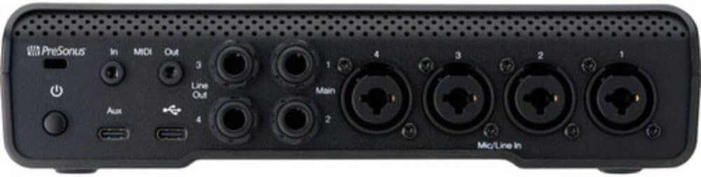 PreSonus Quantum ES 4 USB-C Audio Interface Bundle with Polsen HPC-A30 Closed-Back Studio Monitor Headphones and XLR- XLR Cable (Pair)