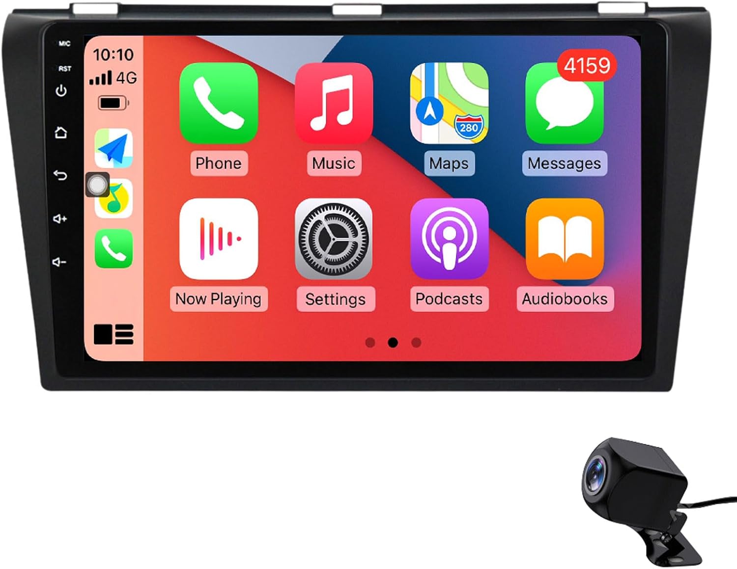 Portable Car Stereo, HD Touch Screen for Wireless CarPlay and Android Auto, Bluetooth 9