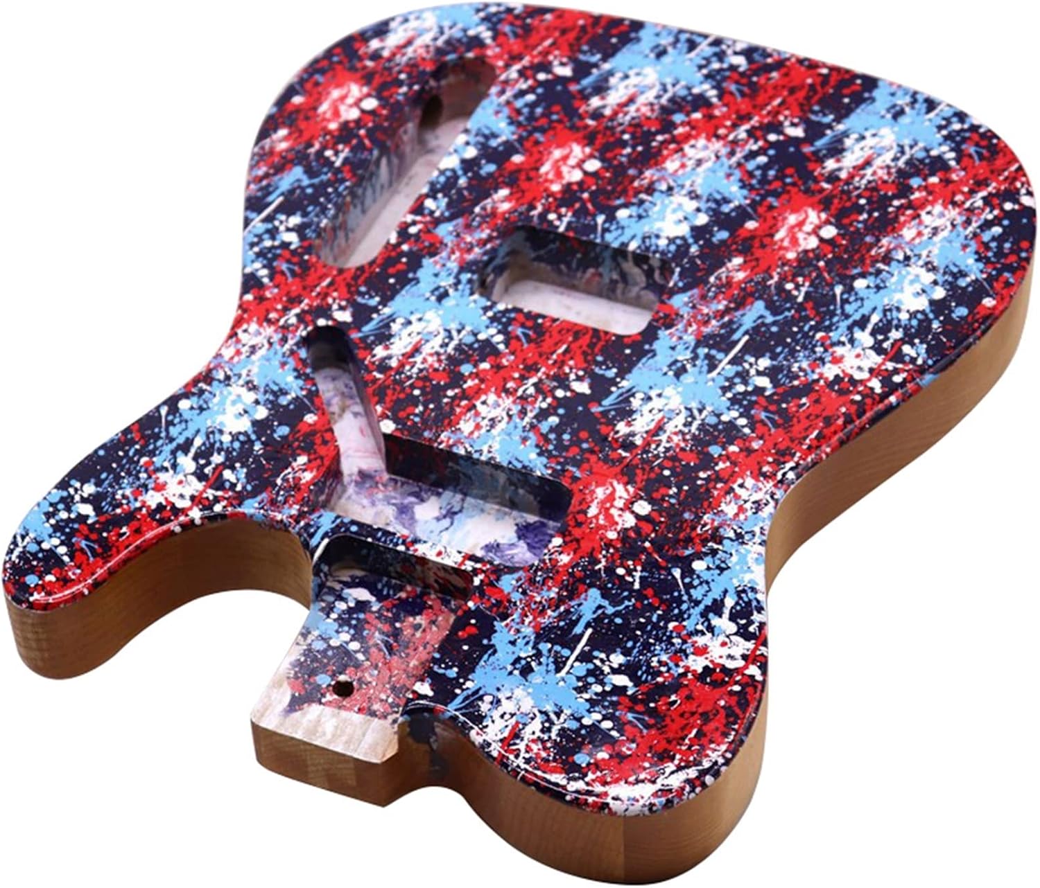 FLFL Alder Wood Electric Guitar Body for TL Body with Hot Soft Printing Unfinished Guitar Kit
