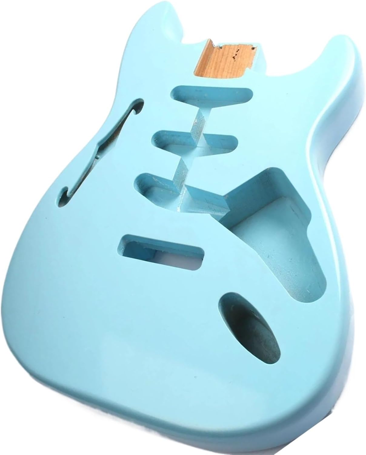Guitar Body Guitar Replacement Parts African Mahogany Electric Guitar Body Pocket Size 64 * 16 * 76mm Blue Body